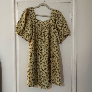 Doen 100% raw silk dress